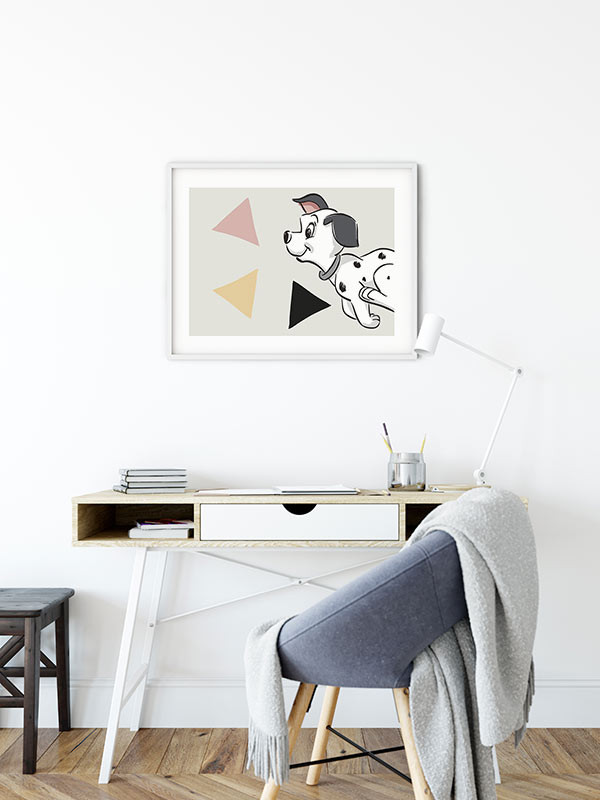 16.34 € Rahmen Poster Angles Dalmatiner ab Landscape\