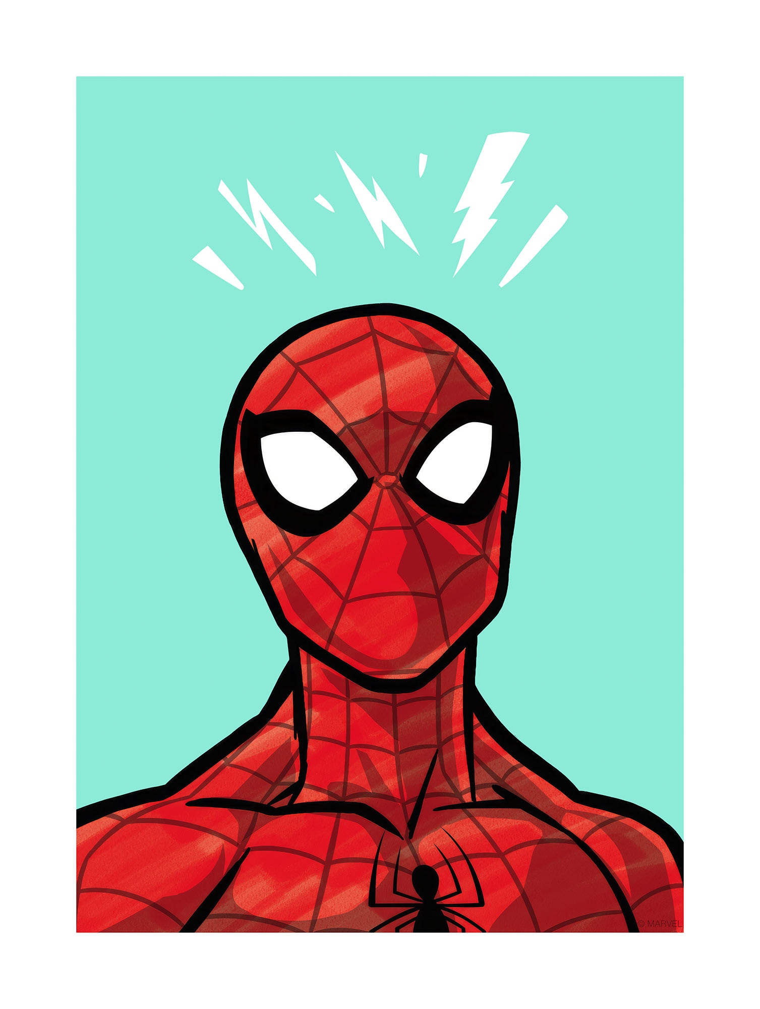 Tableau Marvel Spiderman Toile d'Araignée